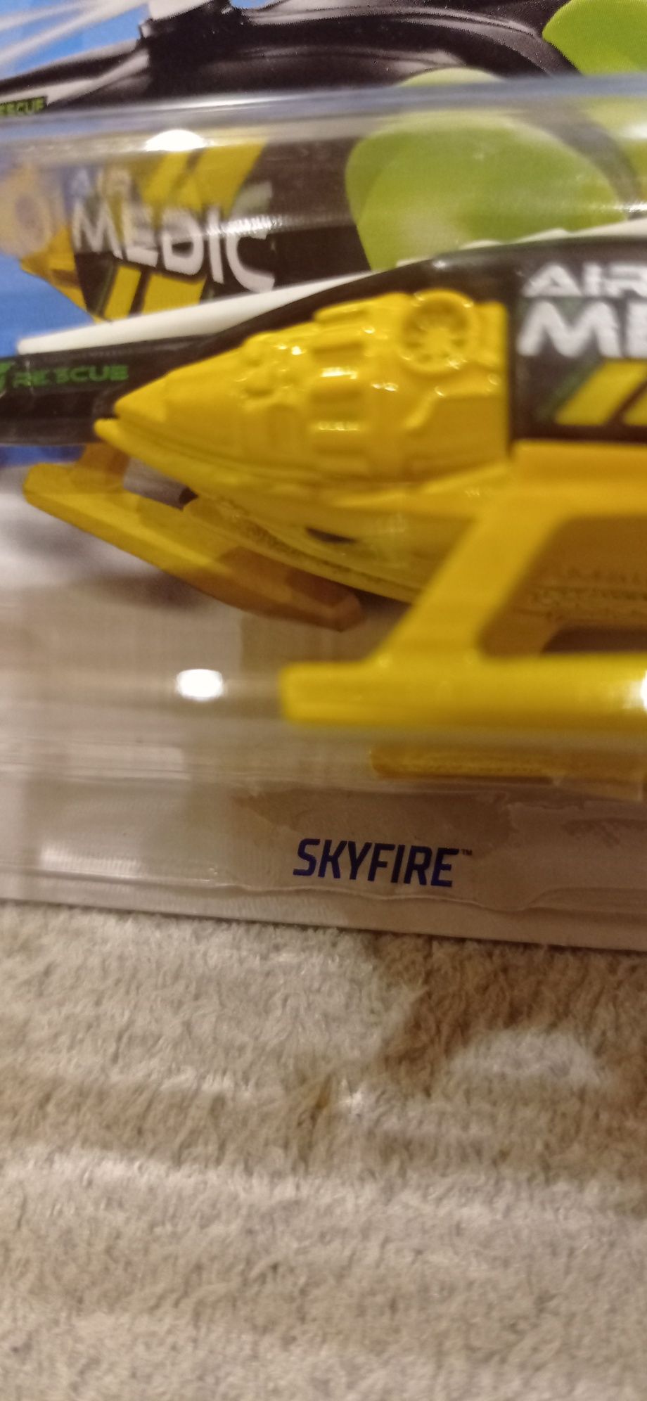 Hot Wheels Skyfire helikopter samolot pojazd zabawka dla dzieci