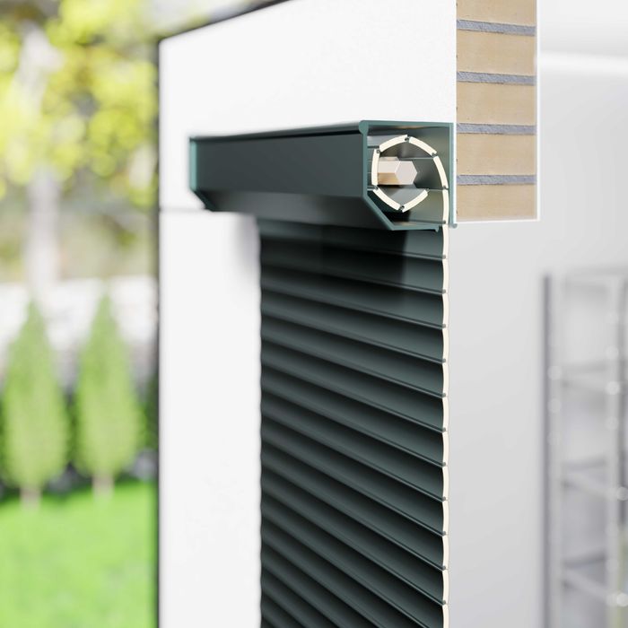 Brama Rolowana PA 77 250x200 Brąz Ral 8014