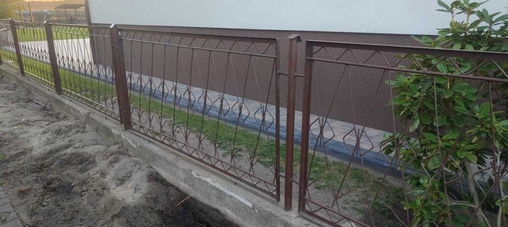 Ogrodzenie płot przęsła metalowe 201x100cm 19sztuk