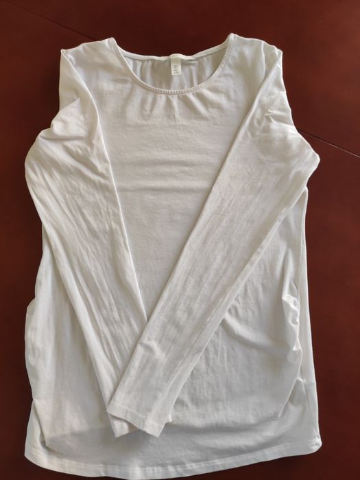 Koszulka ciążowa NOWA z długim rękawem H&M rozmiar S czarna lub biała
