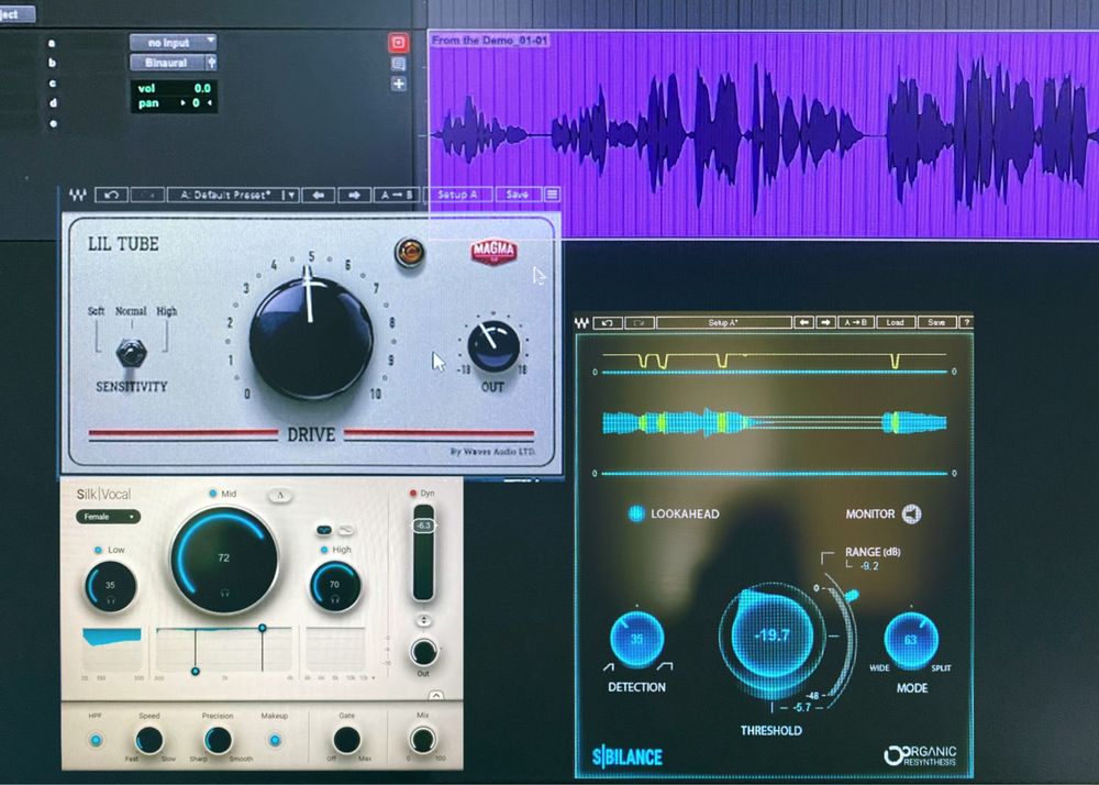 Waves wokal vst - sibilance / silk vocal / lil tube