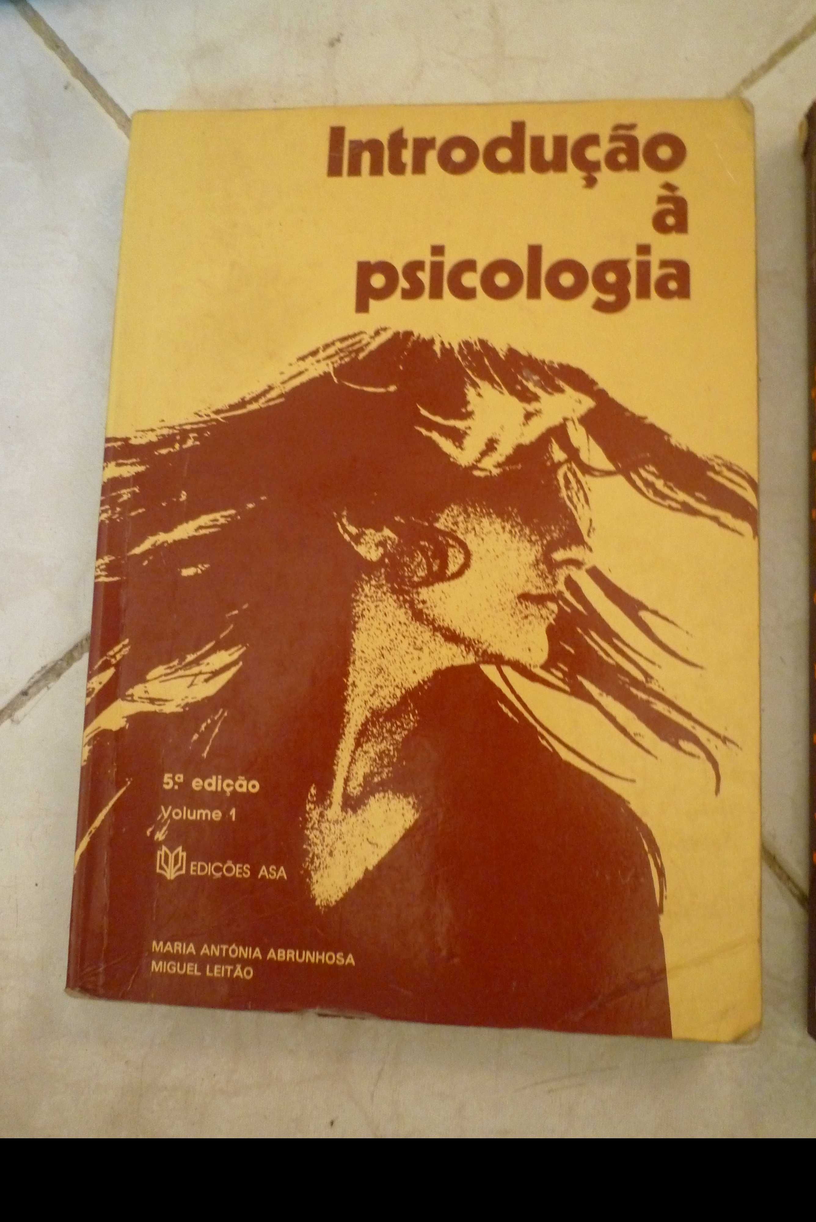 Manuais Introdução à Psicologia 10./11.º Ano Volume 1 e 2- Edições ASA