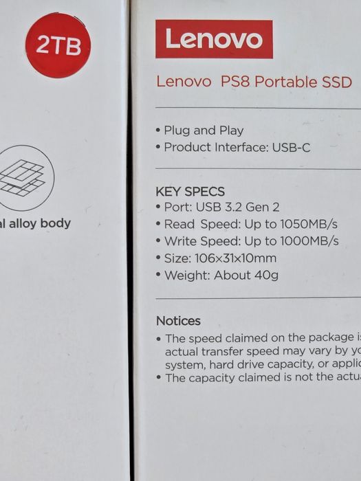 Накопичувач Lenovo Portable PS8 2TB SSD