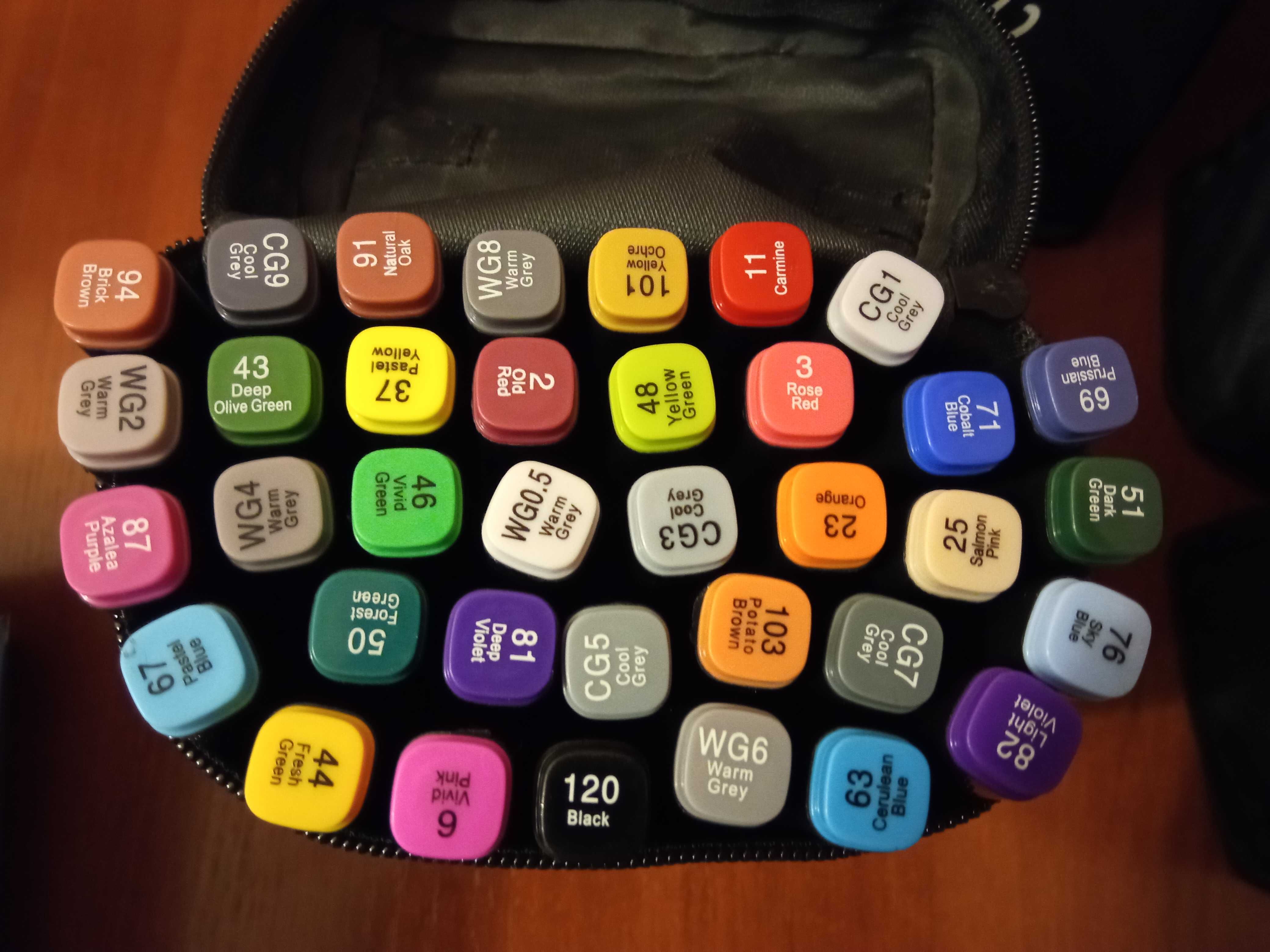 Скетч маркери двухсторонні набори 48 кольорів - суперціна