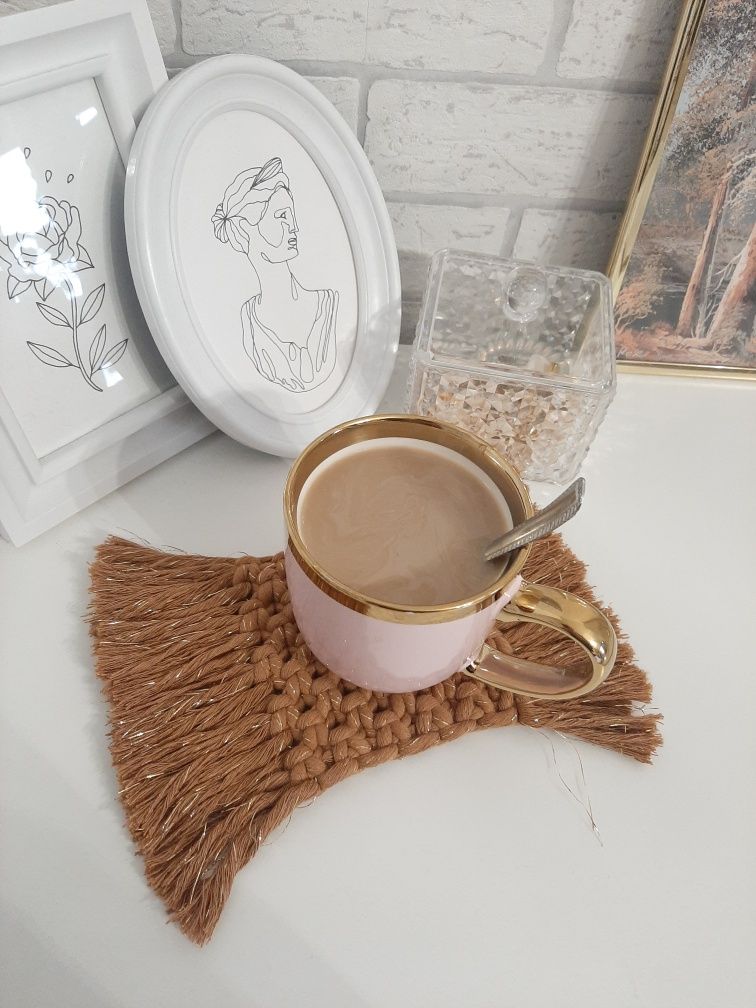 Podkładka na stół boho dekoracje handmade