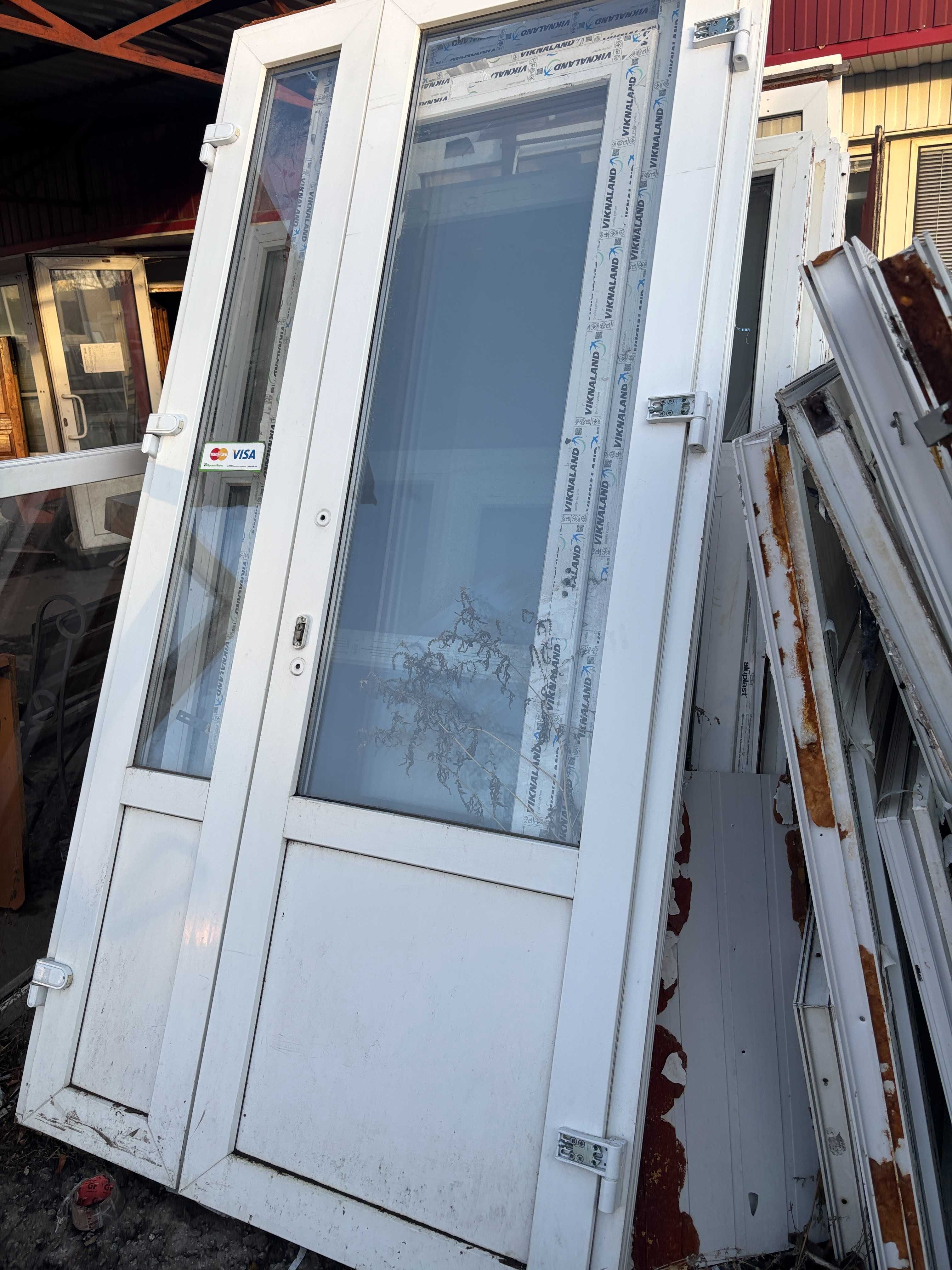 Дверь входная металопластиковая VEKA двойная 2480\1260 входная группа