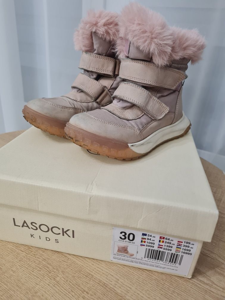 Buty na zimę dla dziewczynki, rozmiar 30 Lasocki