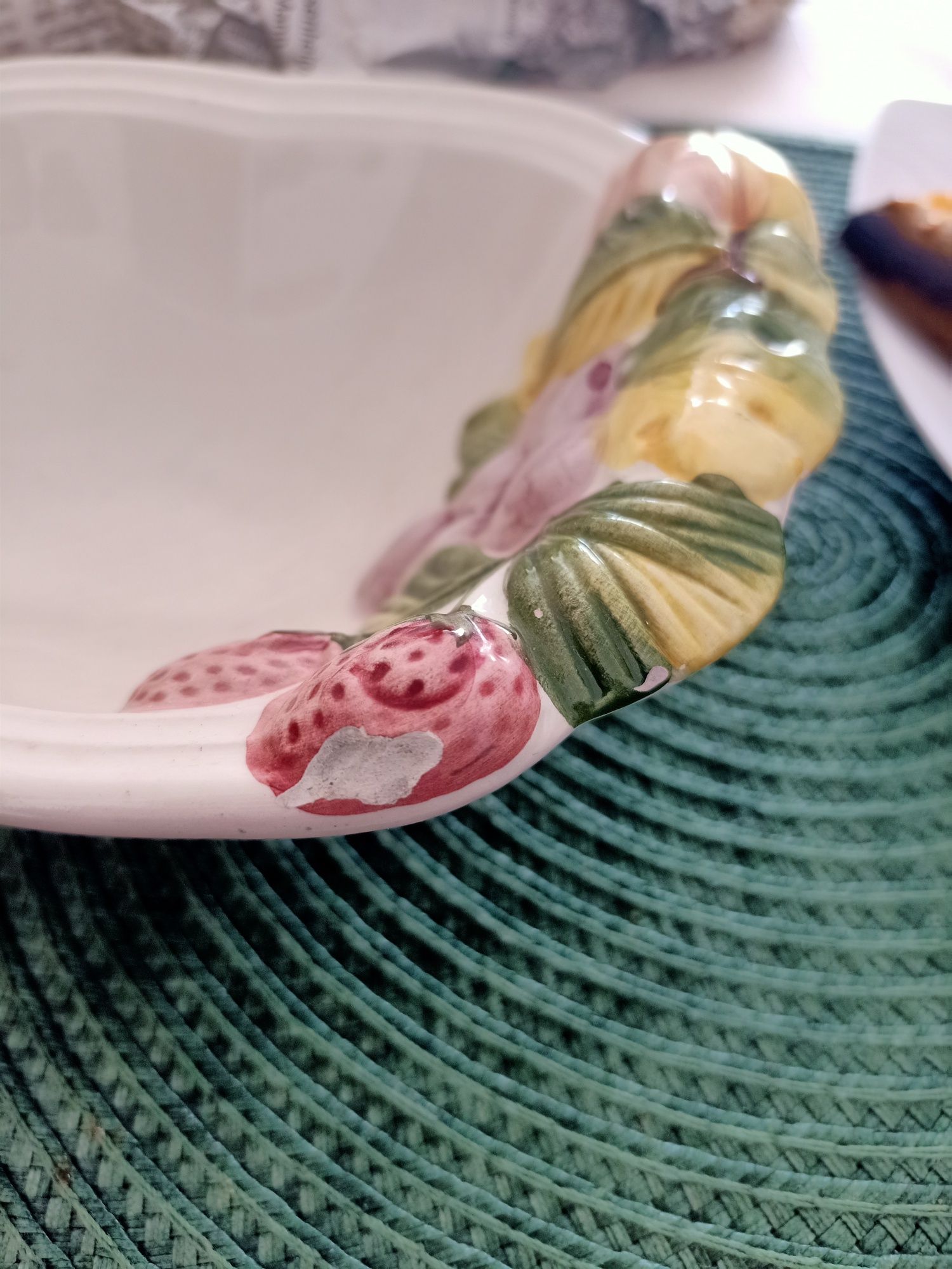 Ceramika włoska miseczki na owoce ręcznie wykonane