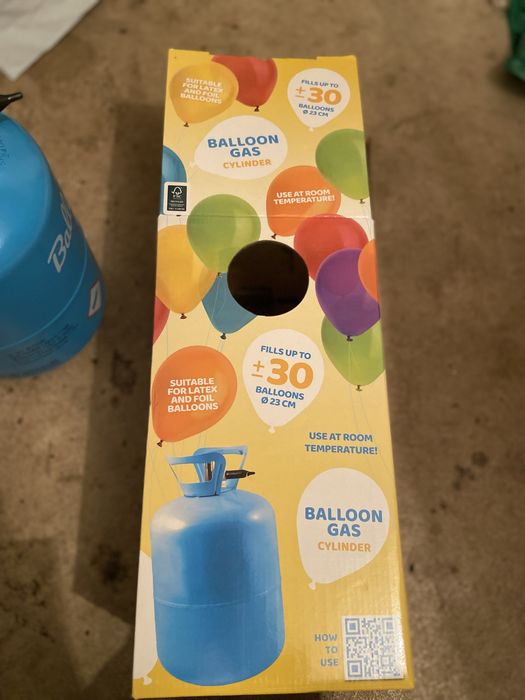 Butla po helu 30 balonów