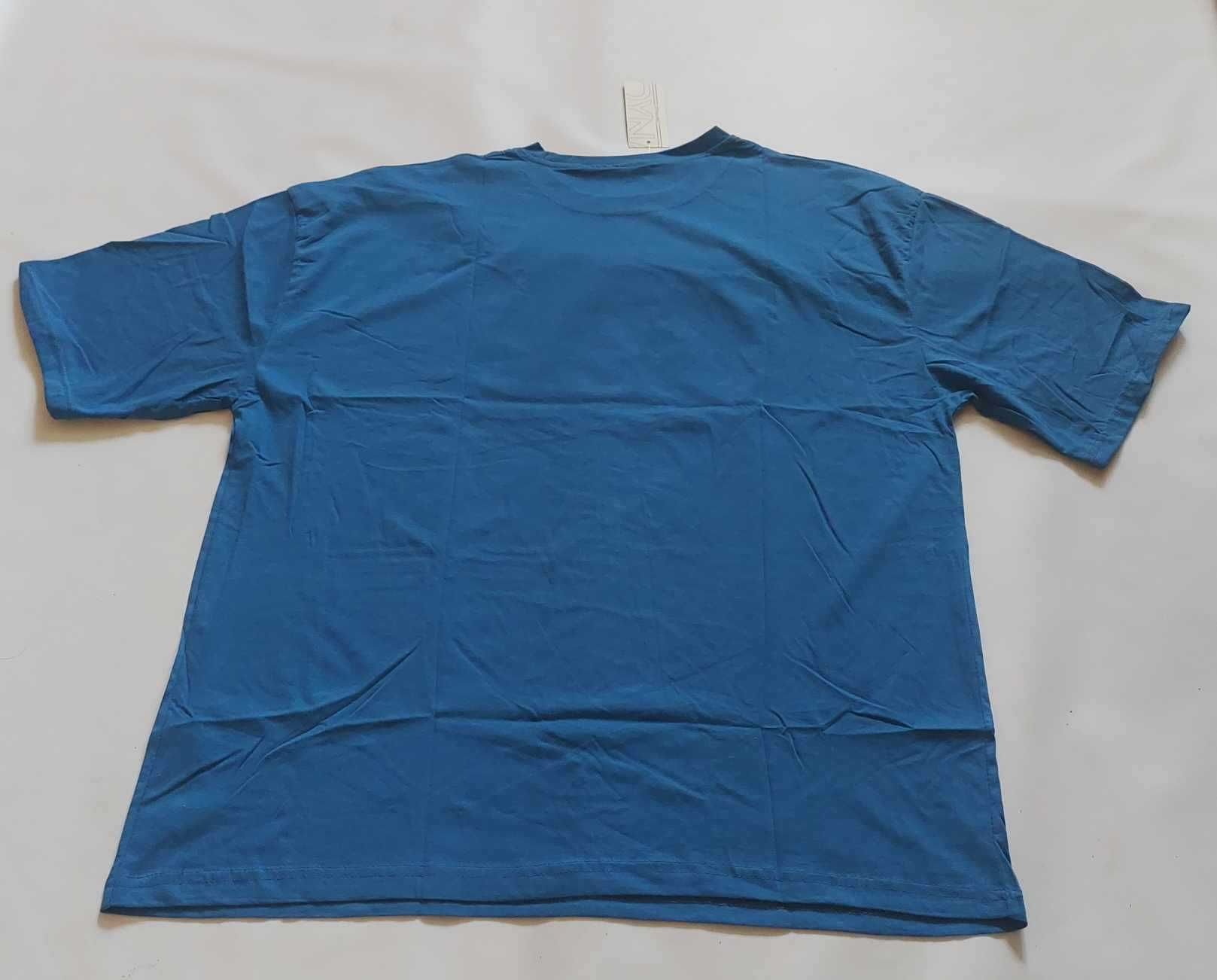 Koszulka męska duży t-shirt męski bawełna Dynamic 7XL obwód 136 cm