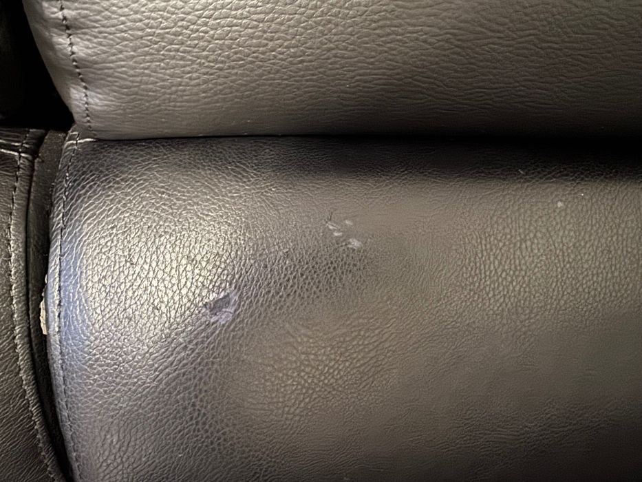 Narożnik do salonu z eko skóry czarny