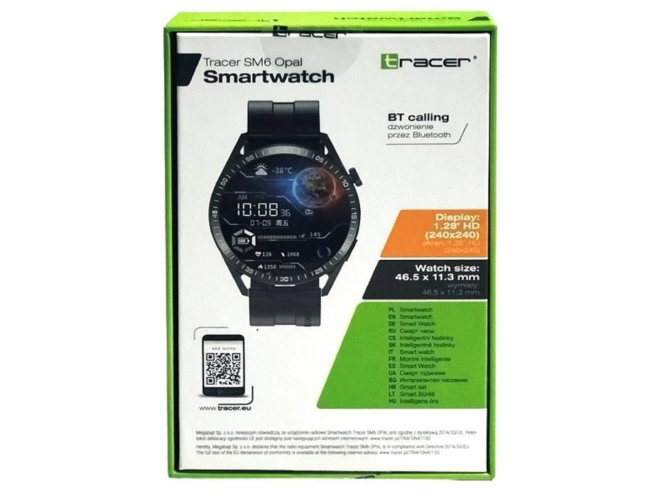 Smartwatch Tracer SM6 Opal czarny