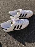 White Black\Superstar\adidas\nowy UnisexTrampki.41