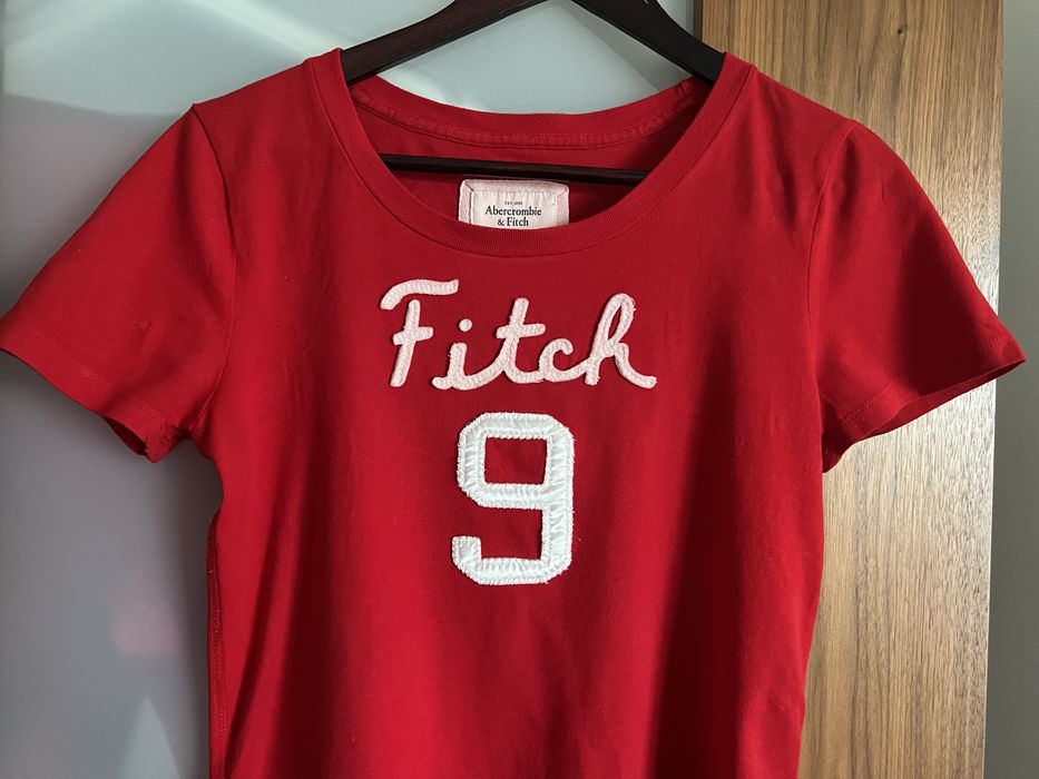 Tshirt czerwony Absrcrombie&Fitch
