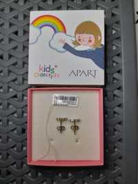 Apart kids collection srebrne wkrętki konie dla dziewczynki jak NOWE