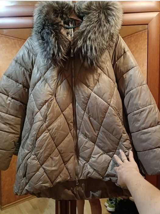 Куртка Пуховик з чорнобуркою