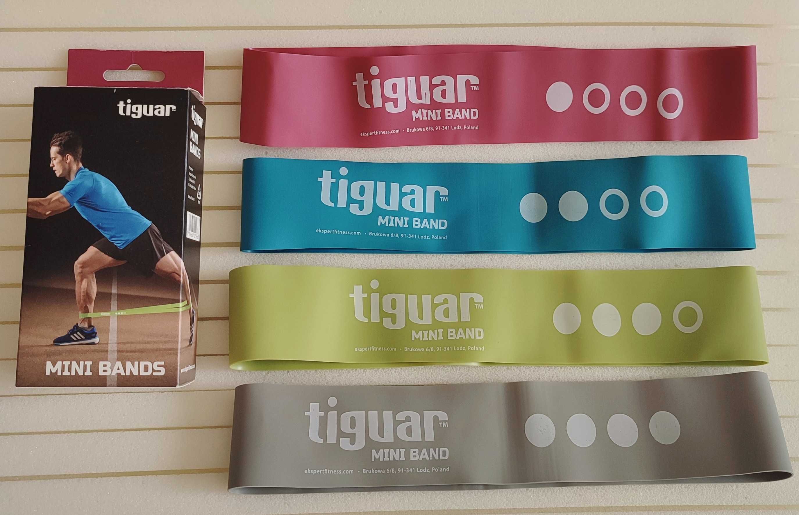 Tiguar mini bands 4 taśmy do ćwiczeń