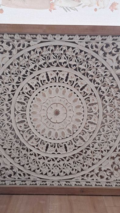 Painel de madeira decorativo medidas 1.21cm×1.21cm