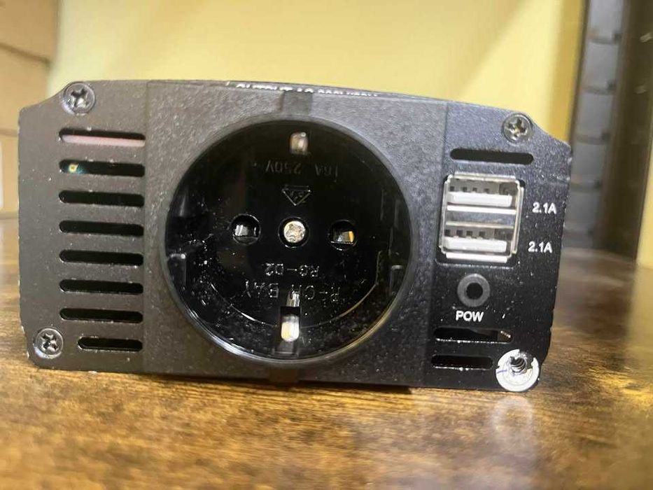 Bapdas Przetwornica napięcia DC 12 V na AC 230 V, 220 V z USB (4,2 A)