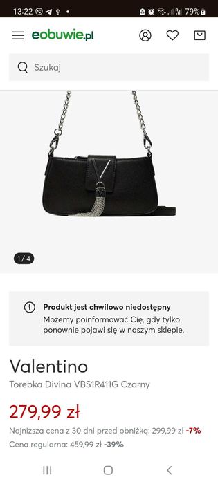 Nowa torebka Valentino — elegancka, funkcjonalna, z paskiem