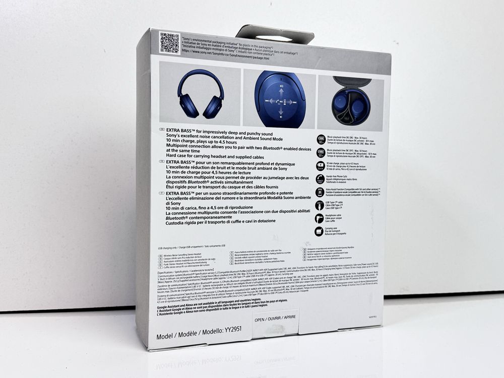 Нові Навушники  Sony WH-XB910N сині