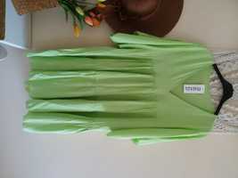 Sukienka typu parasolka zielona bawełna S M L