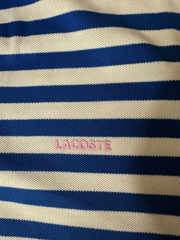 Polo damska Lacoste 4-button striped rozmiar 46