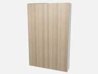 Ikea Nowa Pax Szafa 150x43x236 cm Hasvik Dąb bejcowany/Biały
