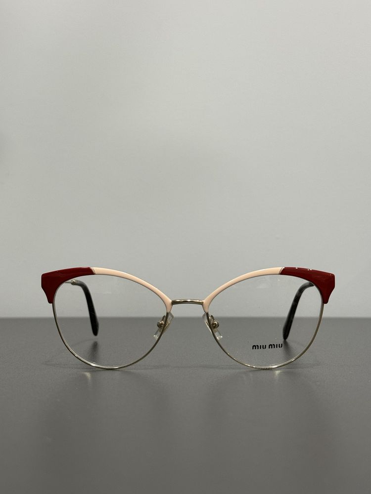 Оправа Miu Miu Eyeglasses VMU 50P USP - 101 Red & Gold Frame