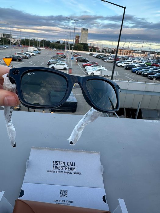 Смарт окуляри RayBan Meta Wayfarer Shiny Black M, L зелені