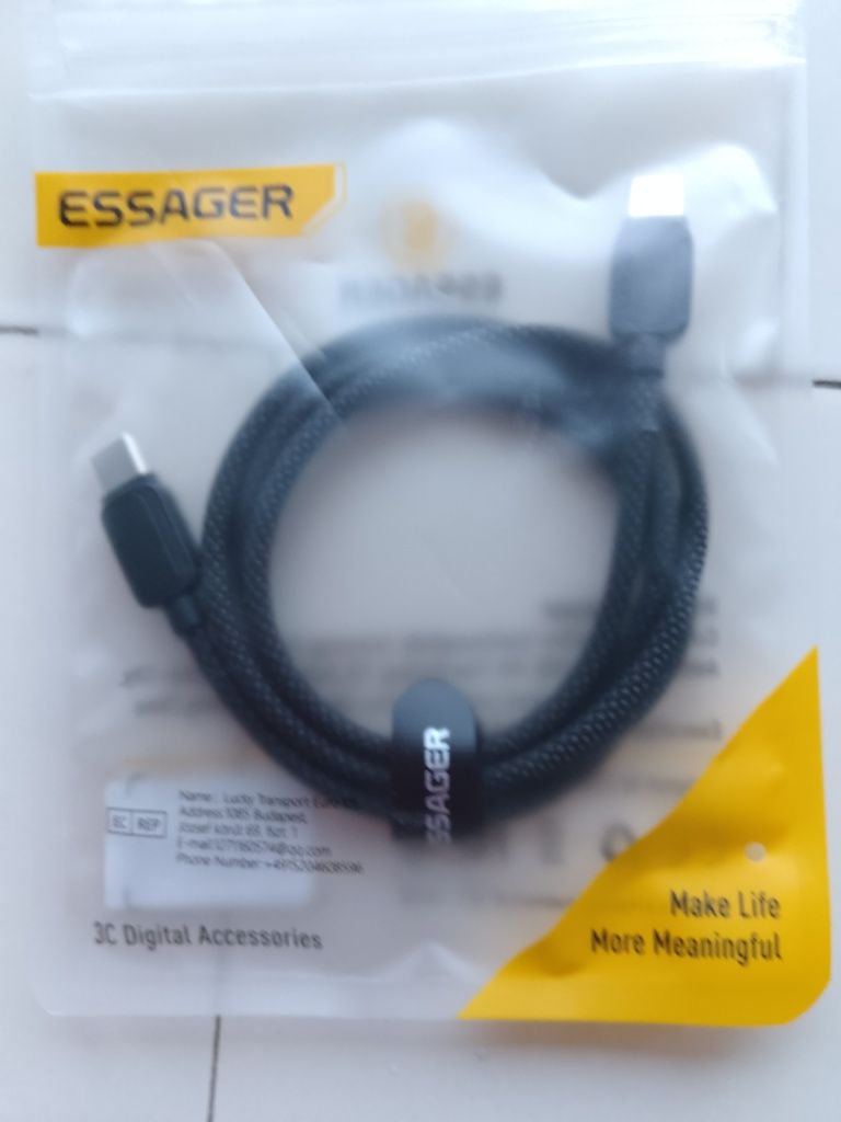 Essager 100W кабель typeC-typeC 1 метр