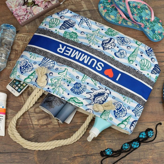 Duża torba plażowa torebka summer na lato pojemna