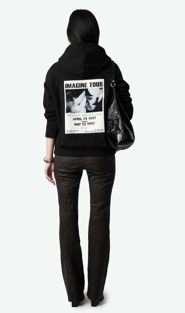Толстовка черная новинка Zadig & Voltaire
