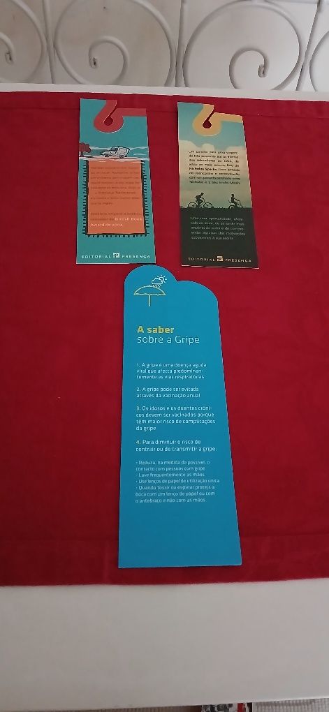Marcadores de livros, novos
