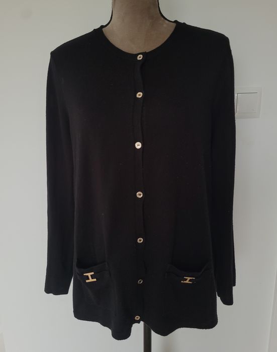 Czarny kardigan Tommy Hilfiger