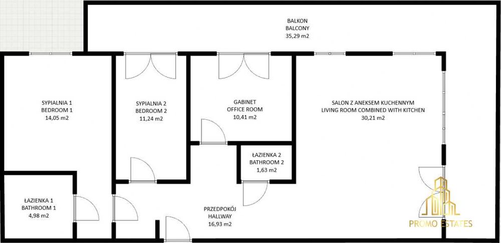 4-pokojowe mieszkanie z tarasem i garażem