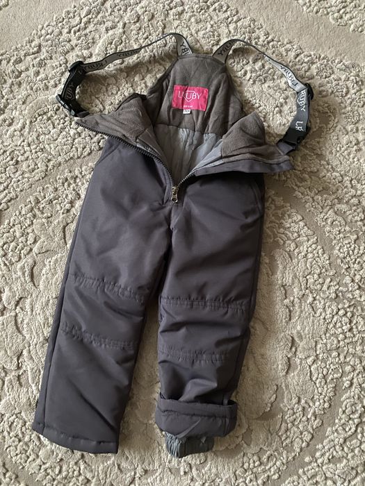Зимовий дитячий мембранний термо комбінезон на/для дівчинки 74-98