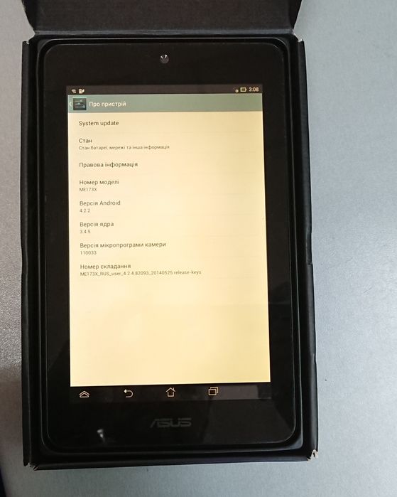 Планшет Asus Memo Pad HD7 ME173X,  7" дюймов, 8 Гб.  Рабочий!