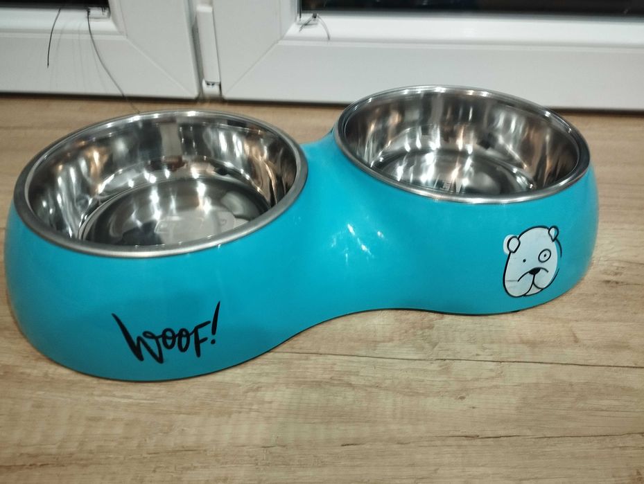 Miska podwójna dla psa lub kota, extra