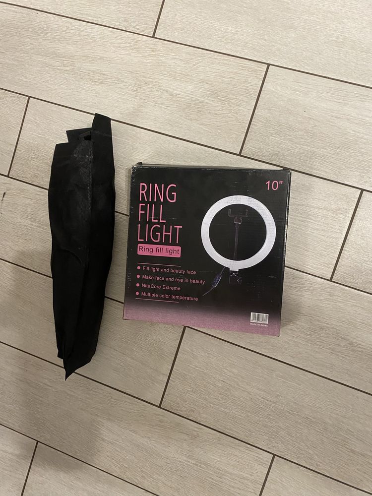 Светодиодная кольцевая LED лампа диаметр 26 см Ring Fill Light + 2 шта