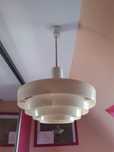 Lampa PRL szkolna wisząca pierścieniowa Polamp ZAOS PO RENOWACJI!!!