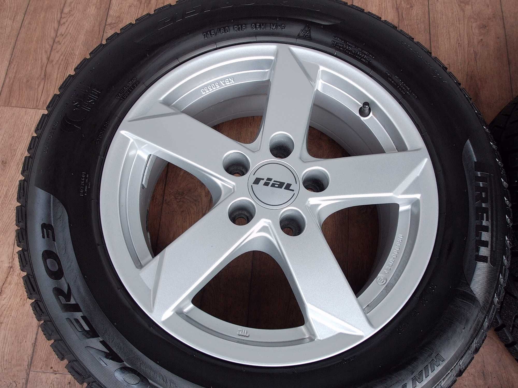 Koła VW Seat Skoda Audi 16x6,5 5x112 ET42 +Pirelli 215/60/16 z 2020r