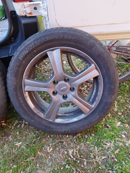 Sprzedam alufelgi r17 5x112 opony zimowe cena za całość