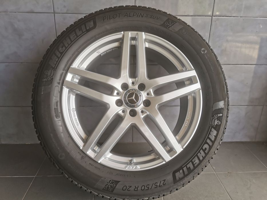 Koła 20" 275/50R20 Mercedes ML opony zimowe Michelin czujniki ciśnieni