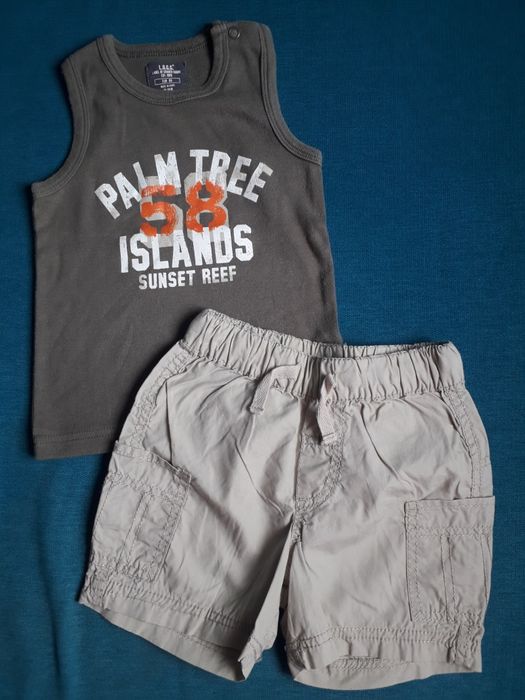 Zestaw spodenki bluzka bokserka H&M roz. 80