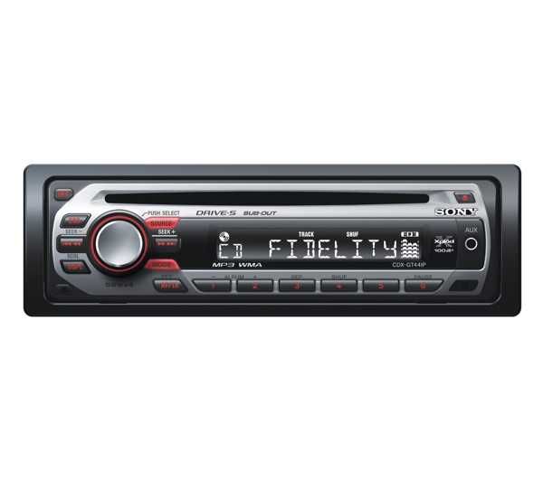 AudioCD SONY CDX-GT44IP X-Plod 4x52W CD/AUX/Subw MP3/WMA Bass EQ3Panel