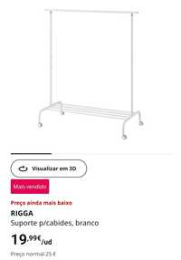 Suporte para cabides IKEA branco
