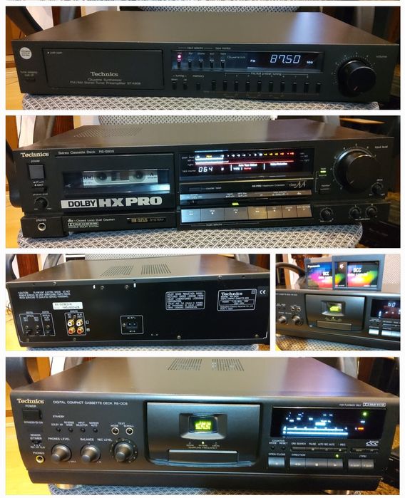 TECHNICS стойка,полный комплект аудио-аппаратуры.