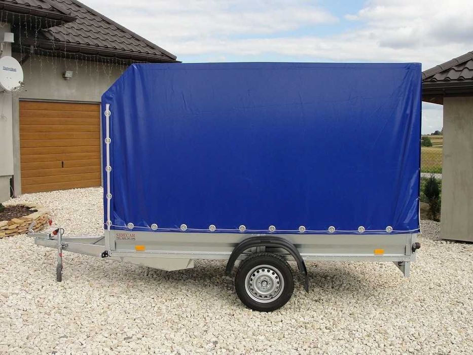 Przyczepka przyczepa samochodowa SIDECAR 300x156 750 kg PRODUCENT