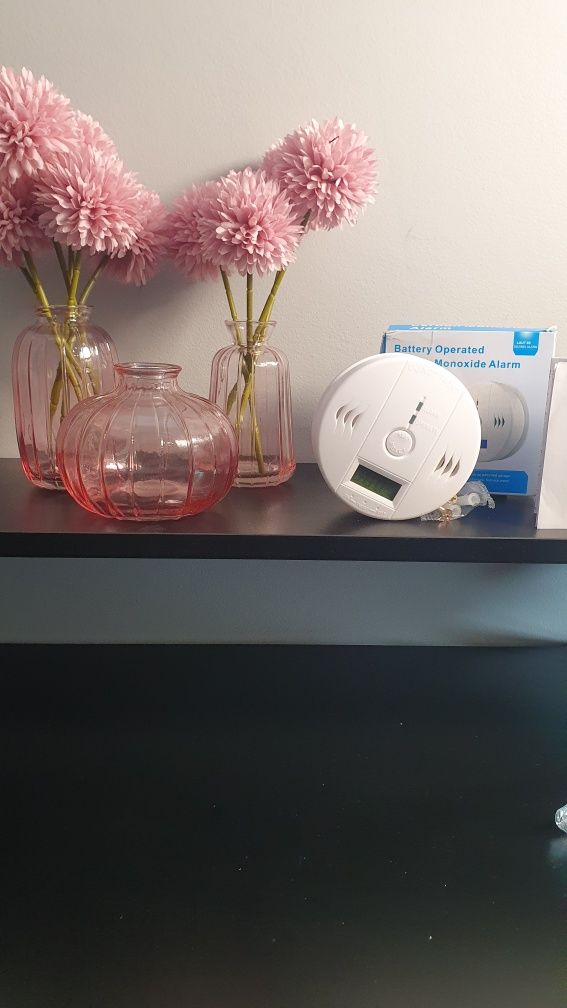 Czujnik czadu tlenu węgla gazu CO detektor czadu bezprzewodowy LCD